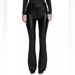 NWT 7 For All Mankind Leather Flares